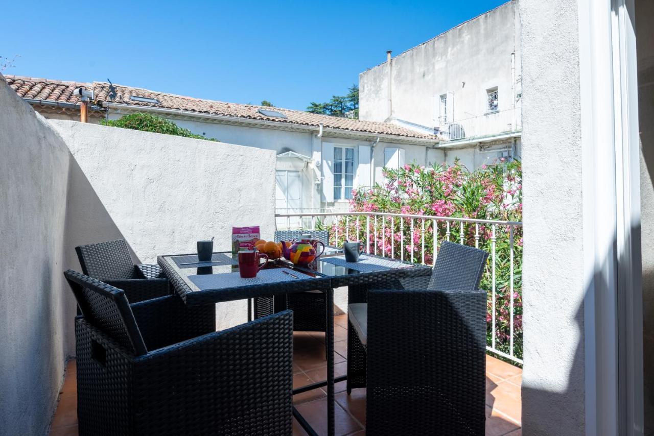 님 Le Pandora, Proche Tour Magne, Parking Et Terrasse 아파트 외부 사진